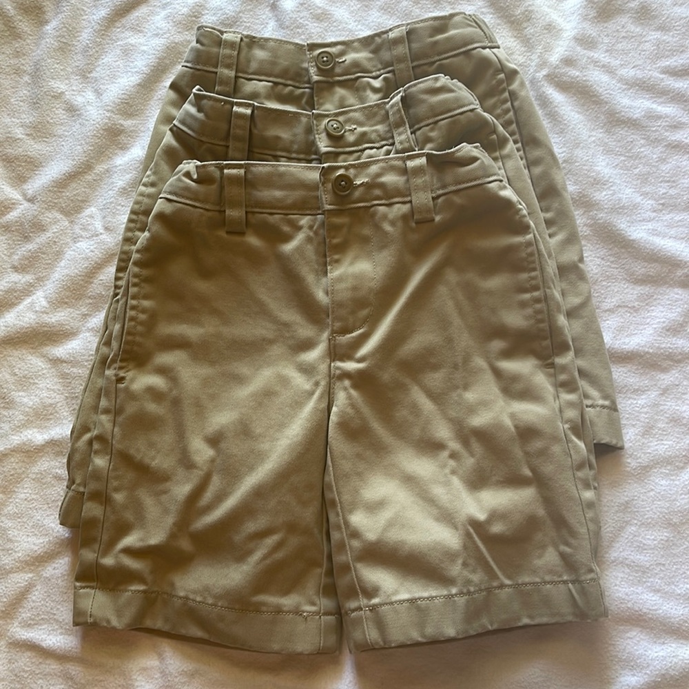School uniform khaki shorts